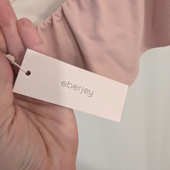 Eberjey Women's Pink Margarita Ruffle Bikini Top Size Small - Picture 7 of 8